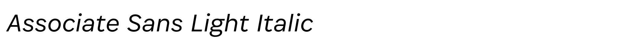 Associate Sans Light Italic image